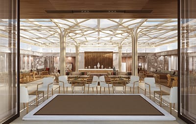 A rendering of the Wintergarden, a new feature on the upcoming Viking Star. Photo courtesy of Viking Cruises. A rendering of the Wintergarden, a new feature on the upcoming Viking Star. Photo courtesy of Viking Cruises.
